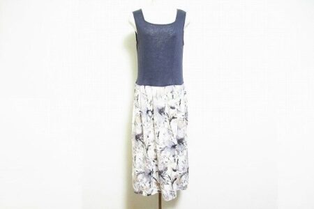 切り替え式でおしゃれに｜イクコのワンピースを買取しました