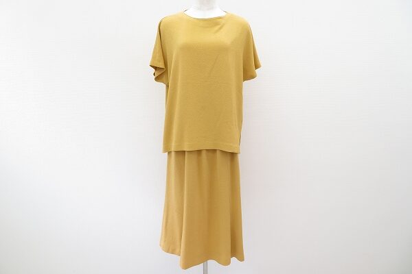 辛子色で味のあるおしゃれになる|詩仙堂のセットアップを買取しました