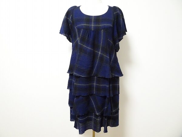 変わったチェックがおしゃれ｜アツロウタヤマのワンピースを買取しました