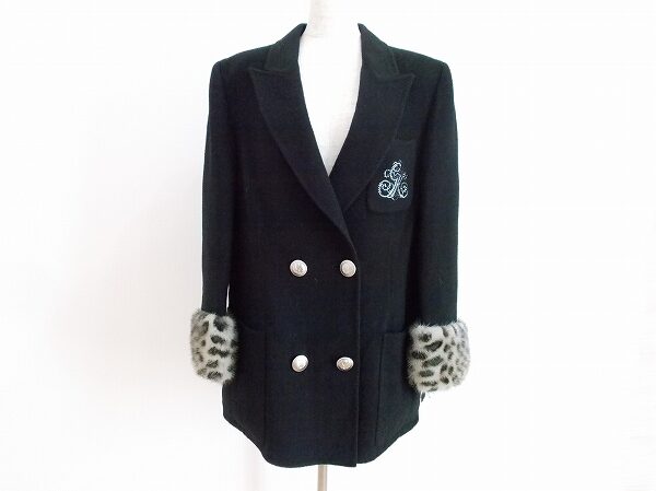 お袖のレオパード柄が素敵｜伊太利屋のジャケットを買取しました