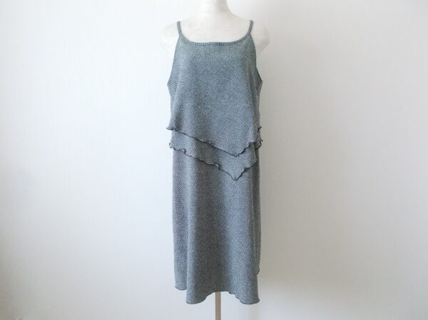 鹿の子柄でシックに｜詩仙堂のワンピースを買取しました