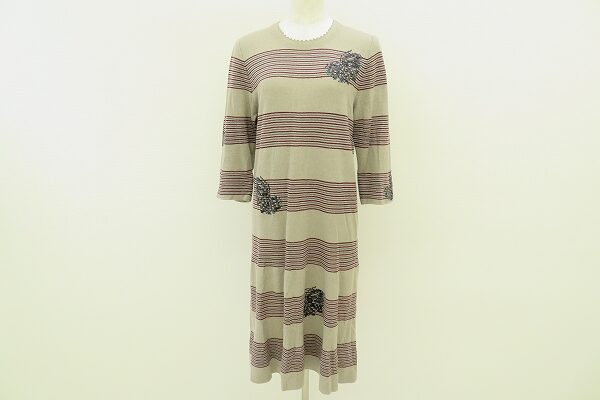 優しい雰囲気が出るボーダー 斉藤都世子のワンピースを買取しました