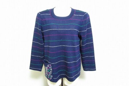 さわやかでおしゃれな斉藤都世子のボーダーニットを買取しました