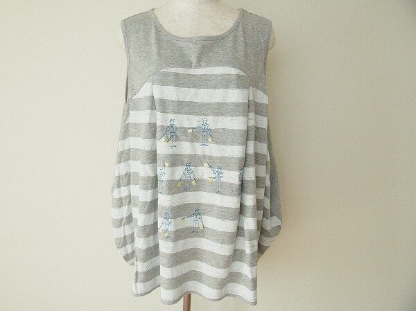 グレー×ボーダーがさわやか！アズノウアズオオラカのカットソーを買取しました