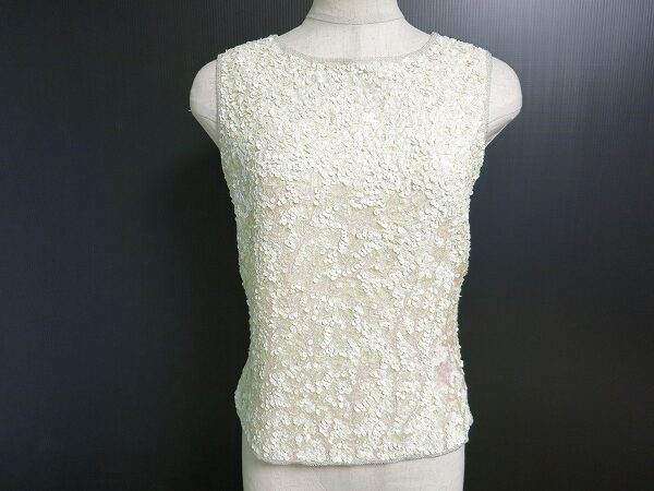 スパンコールとシルクの相性がいい クリスセリーンのカットソーを買取しました