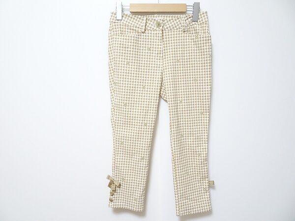 細かいチェック柄がかわいらしさをアップ ギャラリービスコンティのパンツを買取しました