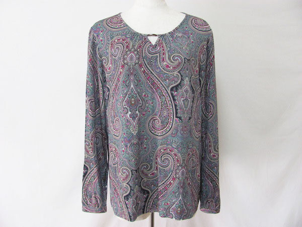 品のいいペイズリー柄が好印象 レリアンのカットソーを買取しました