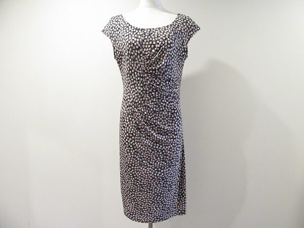 白×黒×ピンクの水玉がキュート ミミグラントのワンピースを買取しました