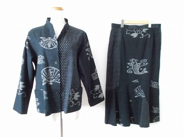 雅×落ち着きある感じに惚れ惚れ アキ和亜布 セットアップを買取しました