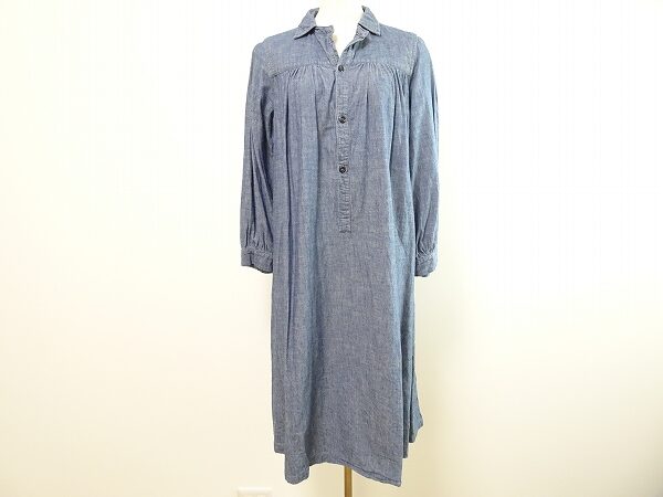 シックなブルーが素敵 オムニゴッドのワンピースを買取しました