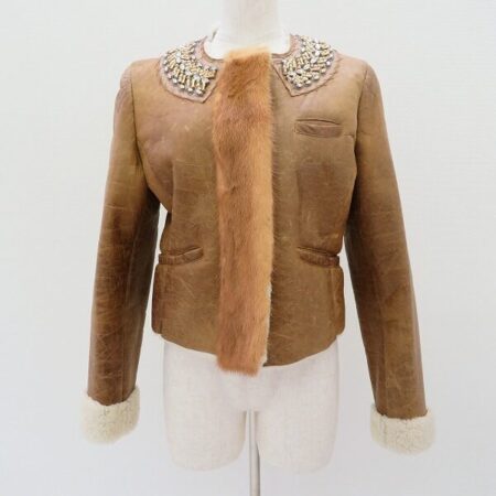 ラムレザーがシックなプラダのジャケットを買取しました