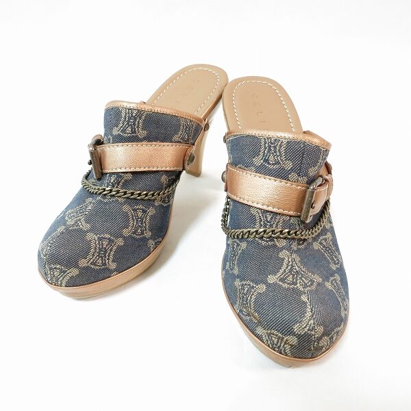 デニム×パリマカダムのスタイリッシュさが素敵なセリーヌのサンダルを買取しました