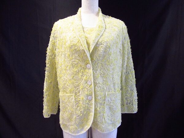 麻素材で程よくナチュラルに ミラショーンのアンサンブルを買取しました