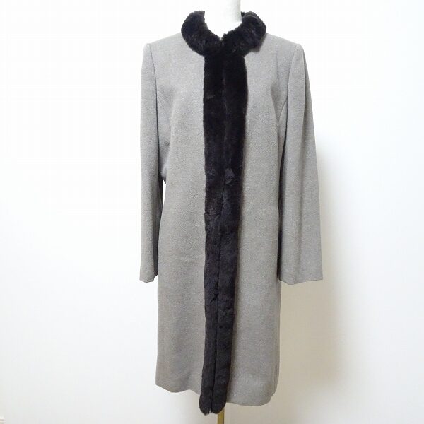首元のアンゴラが温かい ミラショーンのコートを買取しました
