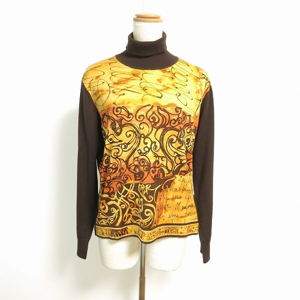 ブラウン×イエローのバランスがぴったり レオナールのニットを買取しました