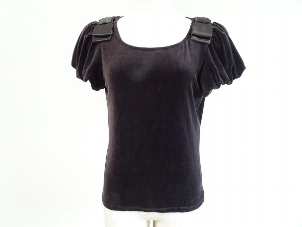 パフスリーブであか抜けた可愛らしさ エムズグレイシーのカットソーを買取しました
