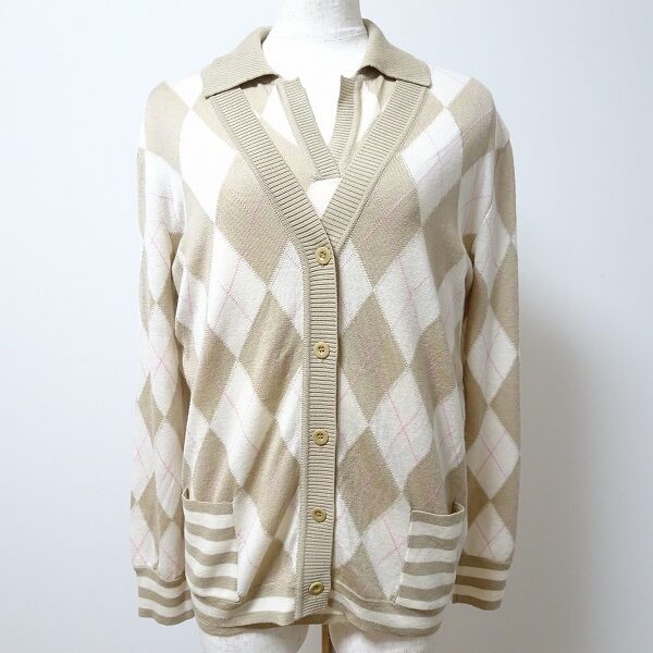 しっとりしたアーガイルが素敵なヴァレンティノのアンサンブルを買取しました