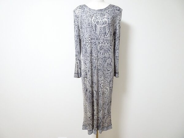 ロング×シルクで品格よく仕上がる レオナールのワンピースを買取しました