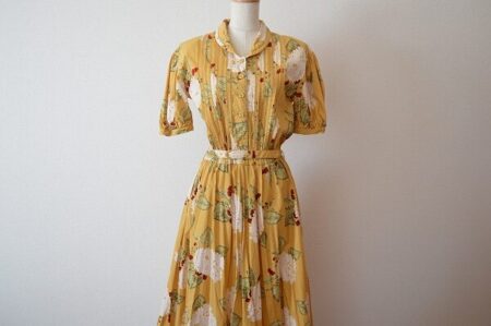 黄色系の色合いが華やか インゲボルグのワンピースを買取しました