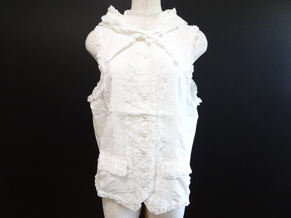 心地よいホワイトでスッキリと ピンクハウスのブラウスを買取しました