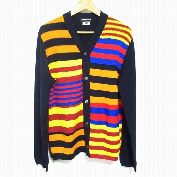 目が覚めるボーダーにコムデギャルソンらしさを感じる!カーディガンを買取しました