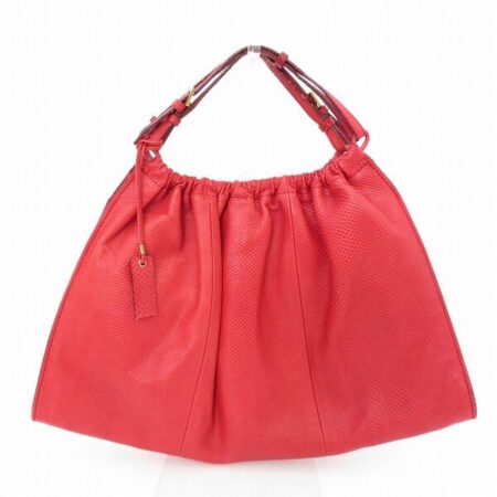 コーデのアクセント！グッチの赤いハンドバッグを買取させて頂きました