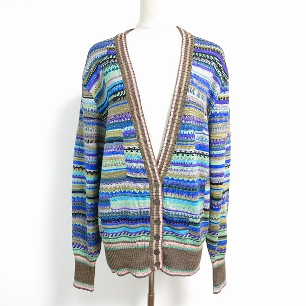 シルク×鮮やかな柄で気分も上昇 モリオカサチコのカーディガンを買取しました