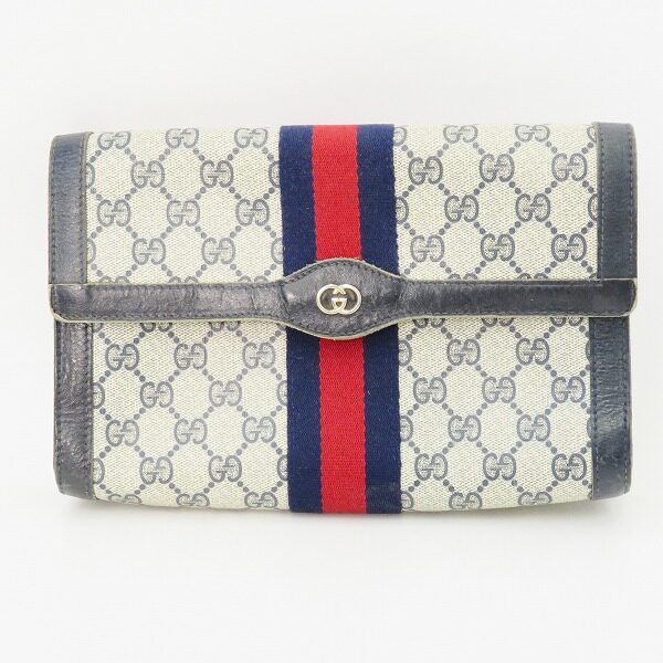 シックな色合いに釘付け グッチのクラッチバッグを買取しました