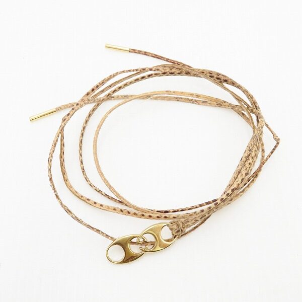 ほっそりしたデザインが素敵 グッチのベルトを買取しました