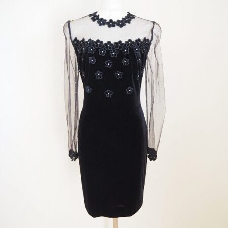 ベロアとメッシュの貴重な組み合わせ ベラのワンピースを買取しました