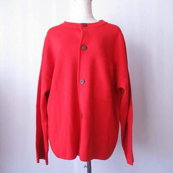 どこかポップな赤が嬉しい!プランテーションのニットを買取しました