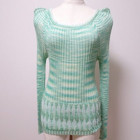 柔らかいボーダーでシックに ミッソーニのリブニットを買取しました