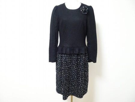 フリルとドットのバランスが最高 エムズグレイシーのワンピースを買取しました