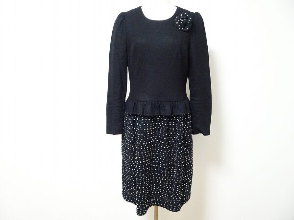 フリルとドットのバランスが最高 エムズグレイシーのワンピースを買取しました