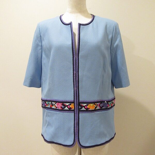 爽やかフェミニン!レオナールの半袖ジャケットを買取させて頂きました