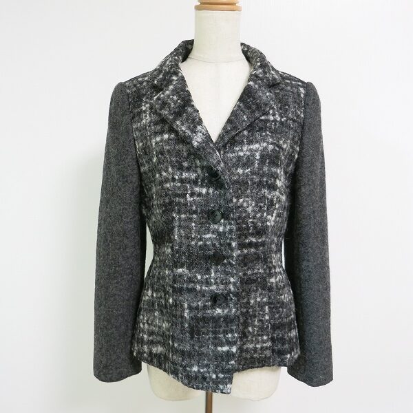 シックなチェックに落ち着く マダムジョコンダのジャケットを買取しました