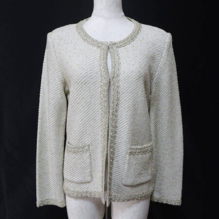 アイボリーとラメのバランスが最強 マダムジョコンダのジャケットを買取しました