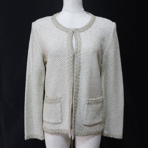 アイボリーとラメのバランスが最強 マダムジョコンダのジャケットを買取しました