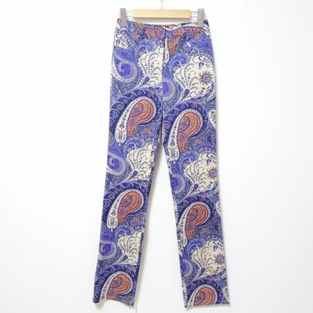 はっきりしたペイズリー柄で余裕のおしゃれ エトロのパンツを買取しました