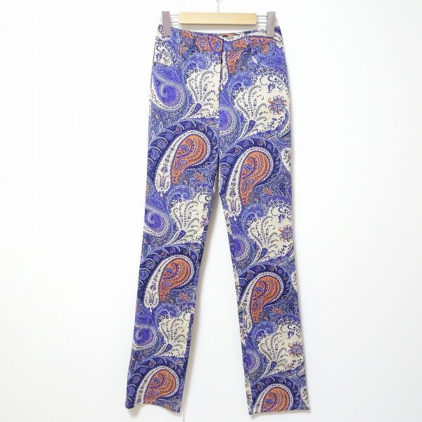 はっきりしたペイズリー柄で余裕のおしゃれ エトロのパンツを買取しました
