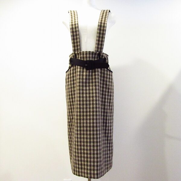 スレンダーにも決まる エムズグレイシーのジャンパースカートを買取しました