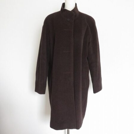 アンゴラ混の暖かスタンドカラーコートを買取！レリアン