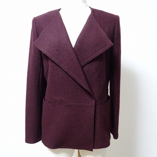 どこかホッとするボルドーが素敵すぎる！ハナエモリのジャケットを買取しました