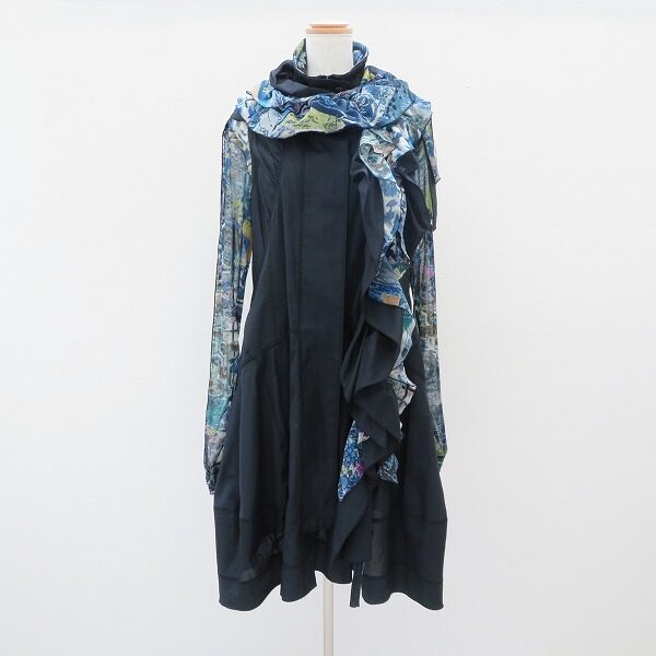 メッシュと花柄のマッチ具合が絶妙 エイココンドウのセットアップを買取しました