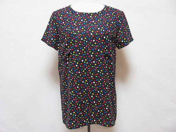 彩り豊かなドットが可愛い！イヴサンローランのブラウスを買取しました