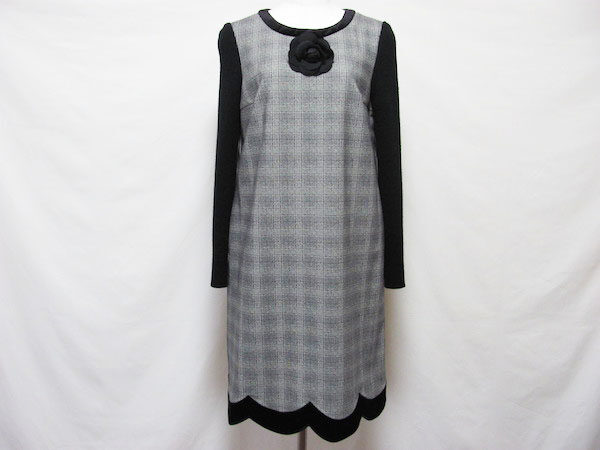グレンチェックが落ち着く エムズグレイシーのワンピースを買取しました