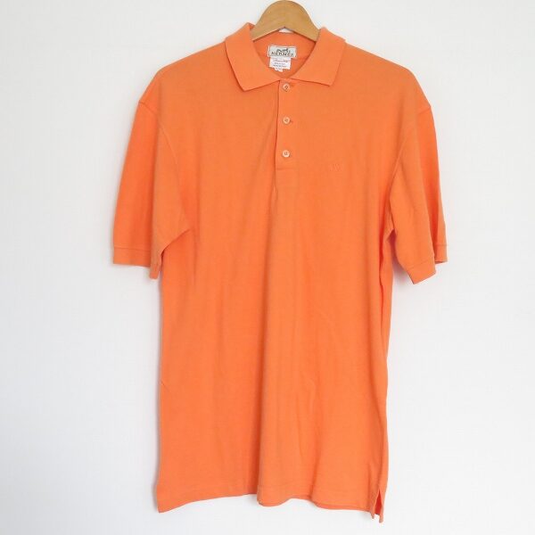 輝かしいオレンジが光る エルメスのポロシャツを買取しました