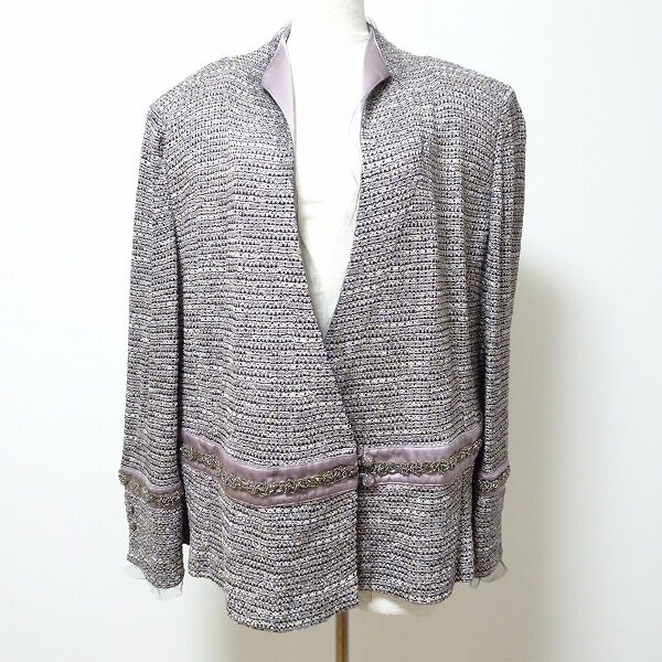 紫×グレー×ラメのバランスが抜群！セントジョンのジャケットを買取しました