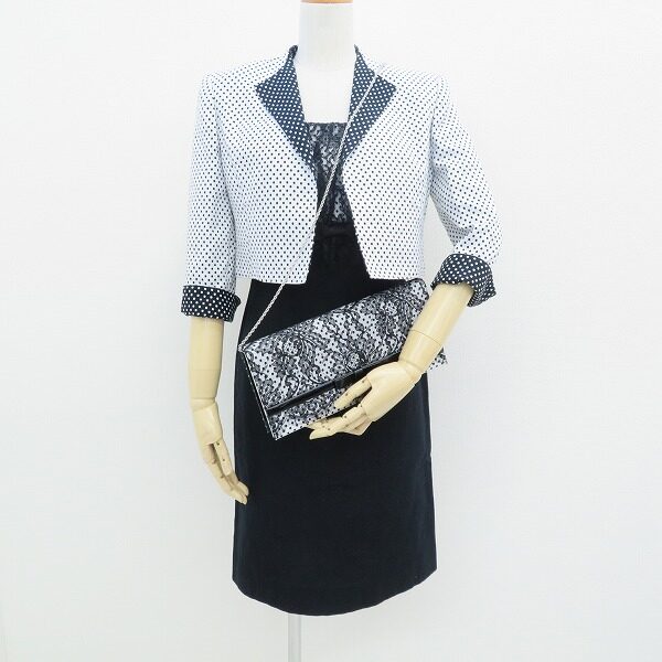 ドット柄ジャケットがキュート×上品 ミスアシダのセットアップを買取しました