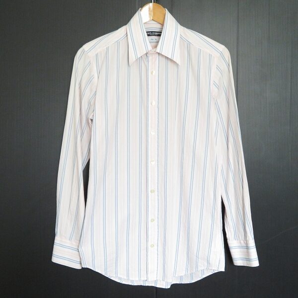 強すぎないストライプですっきり ドルチェ＆ガッバーナの長袖シャツを買取しました